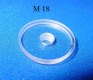 Plastic aperture clear M18 1pc  2,9mm
