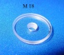 Plastic aperture clear M18 1pc  3,8mm